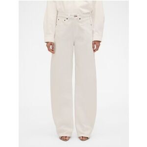 Gap × Victoria Beckham High Rise Arc Jeans | Fresh White | Size 28